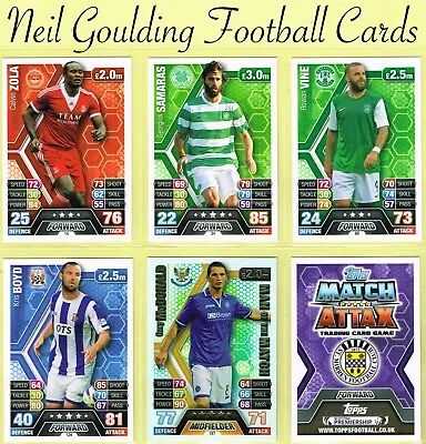 Topps SPFL MATCH ATTAX 2013-14 ☆ SCOTTISH PREMIER LEAGUE ☆ Cards #1 To #216 • £0.99