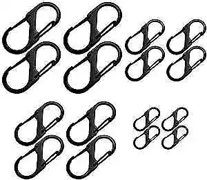 16 Pieces S Carabiner Clips Snap Hooks S-Biner Slide Lock For Outdoor Pets 3 • $11.37