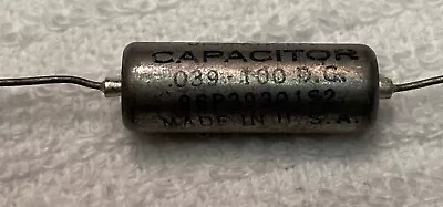 Sprague Vitamin Q / TOBE Capacitor .039 – 100 • $6