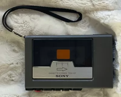 Vintage Sony TCM-131 Cassette Recorder ~ TESTED & WORKING** • $35.88
