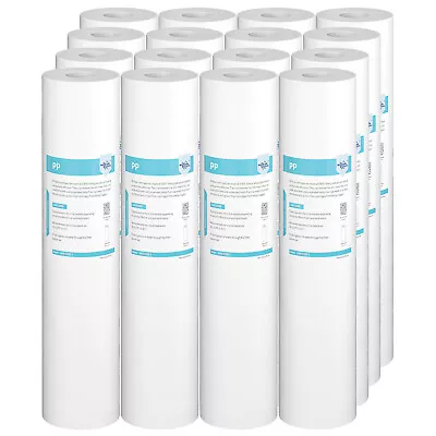 1/5 Micron 20x4.5  Big Blue Sediment Water Filter Replacement Whole House 1-16PK • $47.84