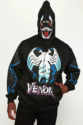 Marvel Venom Full Zip Up Hoodie Mens Size XL Black • $34.95