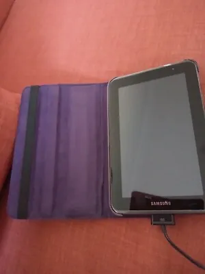 Samsung Galaxy Tab 2 7.0 Used With Purple Cover And USB Cable • $129