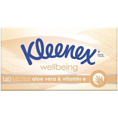 Kleenex Aloe Vera Facial Tissues 8 Packs X 200 Sheets Cleaning Wipes • $32.99