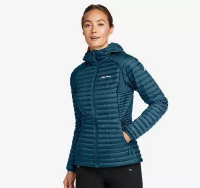 Eddie Bauer Women's Microlight Traveler Down Parka. Small. Peacock MSRP $159 NWT • $55