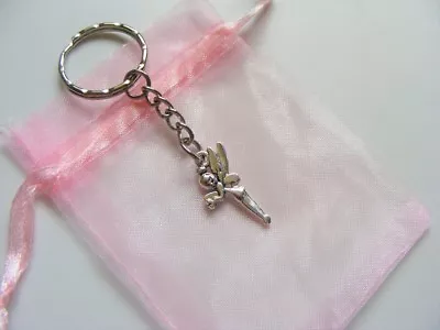 £3.50 • Buy Fairy Tinkerbell Charm Keyring - Nice Birthday / Christmas Present With Gift Bag