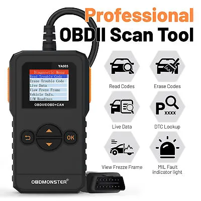 $15.99 • Buy OBD2 Scanner Code Reader Check Engine MIL Tool For Mercedes-Benz W212 2009-2023