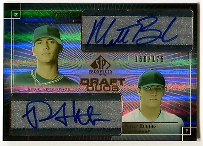 2004 SP Prospects PHILIP PHIL HUGHES MATT BUSH Draft Duos Dual Auto RC #/175 • $29.95