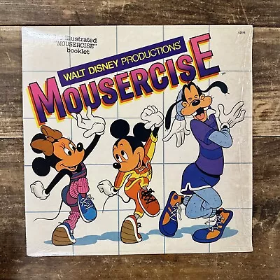 Walt Disney Productions Mousercise - Vinyl LP Record Album & Booklet - Excellent • $19.88