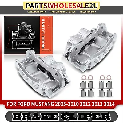 2x Front LH & RH Brake Calipers W/Bracket For Ford Mustang 05-10 12-14 3.7L 4.6L • $129.99