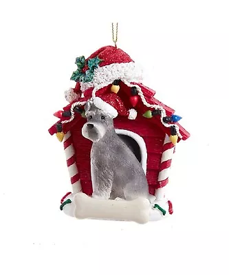 Schnauzer Christmas Dog House Ornament • $17.99