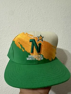 Mitchell Ness Minnesota North Stars Paintbrush Vtg Hat • $30