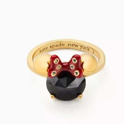 Disney X Kate Spade New York Minnie Mouse Ring Black Multi New With Tag NWT • $49.99