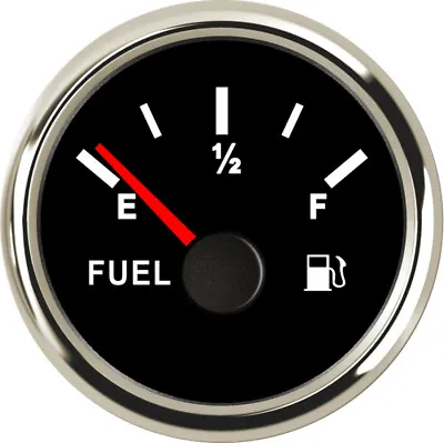 52MM Black Fuel Level Gauge 0-90ohm(E-F) 9-32VDC For Car Truck Marine Motorcycle • $23.65