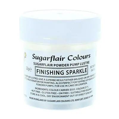 Edible Food Colouring Sugarflair Lustre Fin Sparkle 25G Cake Decorating • £10.35