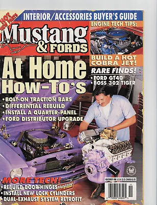 MUSTANG & FORDS MAGAZINE NOVEMBER 1996. At Home How-To's • $5.99