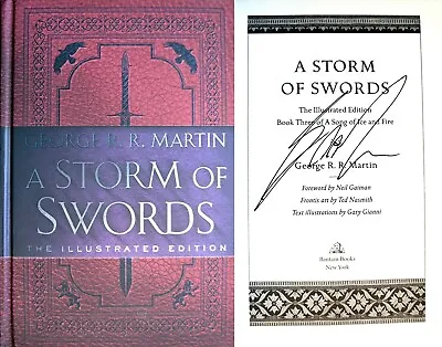 George R.R. Martin~PERSONALLY SIGNED~A Storm Of Swords: Illustrated Ed~1st/1st • $148.95