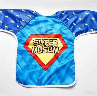 Super Muslim Long Sleeve Bib - Islamic Muslim Baby Gift By Imaan Kidz • £10.99