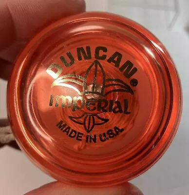 Duncan Imperial Yoyo Vintage 70's Collectible Transparent Orange Used • $9.95