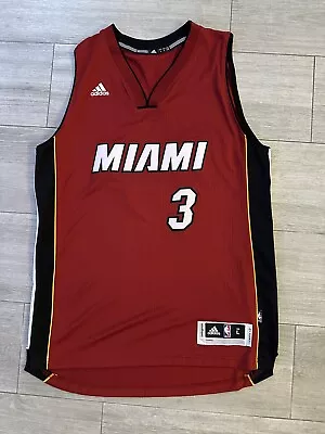 Dwyane Wade ADIDAS Miami Heat Red Swingman Jersey Vice Classic Sz L Large • $75