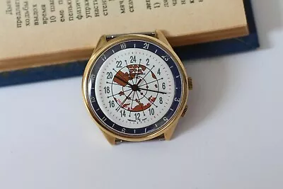 Soviet Raketa 24H Hours / North Pole 1966-1967 / Watch USSR 2623.H • £143.83