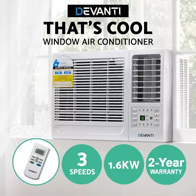 $399.85 • Buy Devanti 1.6kW Window Air Conditioner W/o Reverse Cycle Wall Box Cooling Cooler