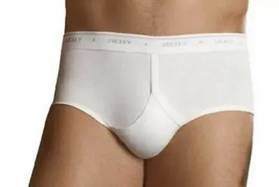 $19.69 • Buy 1990’s  Jockey Classic Full Rise Brief Underwear  Y Front  White Mens Size 40