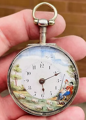 A Early Antique Verge / Fusee Pocket Watch London 1815 - Issues. • £74