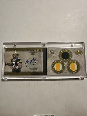 2012 Topps Five Star Booklet Aaron Rodgers TRIPLE PATCH RELIC AUTO /10 • $650