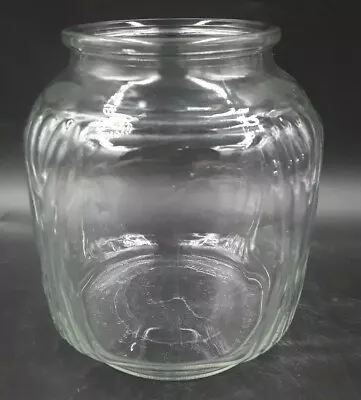 Vtg Retro DURAGLAS Clear Glass  Jar 6.5' • $20.80
