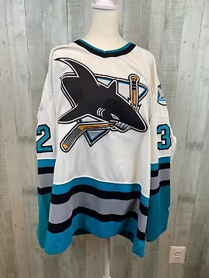San Jose Sharks XL Starter Hockey Jersey NHL White Artūrs Irbe #32 NHLPA 90's • $374.99