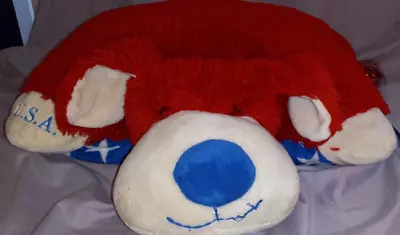 My Pillow Pets 18 Inch Plush Stuffed USA Dog Red Blue And White Stars 2010 • $12