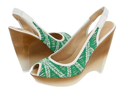 NIB NEW $395 Tapeet By Vicini Y00066 Designer Wedges MADE IN ITALY Sz 8 38EUR • $69.99