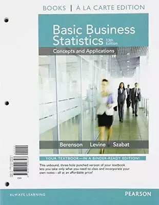 Basic Business Statistics Student Value Edition Plus NEW MyStatLab With P - GOOD • $38.98