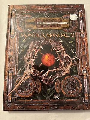 Monster Manual 2 Ii Dungeons And Dragons Hardcover 1st Print OOP 2002 Book • $17.99