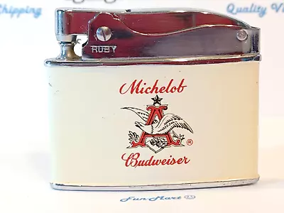 Unfired Nos Mib Michelob Budweiser Flat Advertising Lighter / Vhtf /  [3674] • $64.99