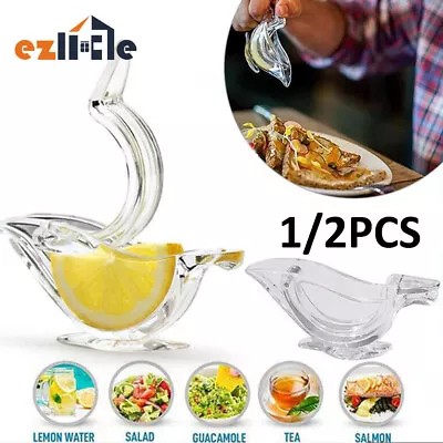 Manual Lemon Squeezer Clear Acrylic Clip Orange Fruit Hand Juicer Home Kitchen • $8.99