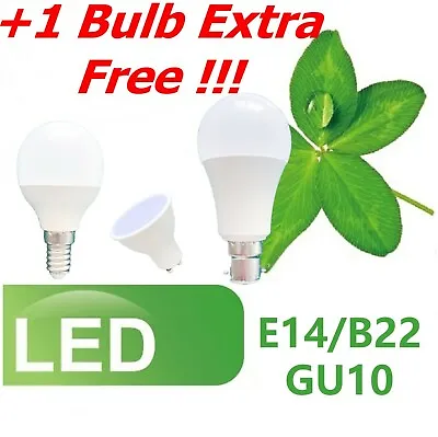 Golf Ball Globe Candle 7W SES E14 BC ES LED Lamp Light Bulbs Warm Cool White A+ • £5.97