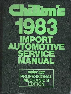1976-1983 Chilton's Import Audi BMW Mercedes Auto Service Manual USED 0801973503 • $37.95