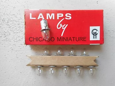 Chicago Miniature PR6 Flashlight Bulb 2.47 Volts Box Of (10) • $9.95