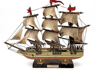 Vintage USS Constitution 1814 Model Sailing Ship Boat IOB • $44.81