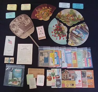 Collectors Estate Lot 38 -  28 Vintage Advertisement Fans Cards Punch Games • $40