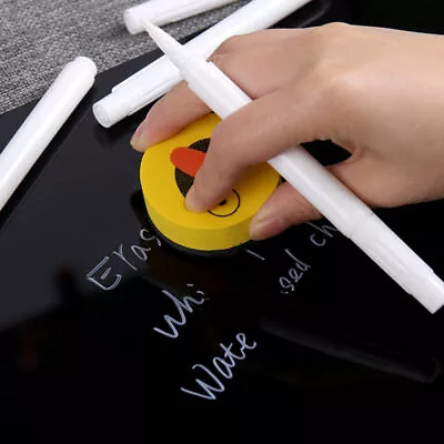 10PCS White Fabric Marker Pen Water-Based Liquid Ink For Dark Colours T-Shirt • £4.11