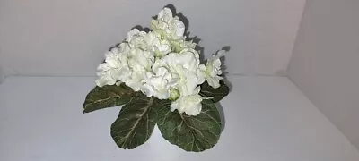 ARTIFICIAL 6  Miniature African Violet WHITE • $12.50