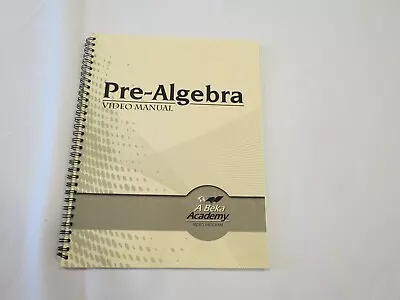 A BEKA Pre Algebra  Video Manual Daily Lessons Homeschool • $5.99