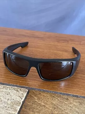 Spy Optic Logan Sunglasses Black Wrap Frames Made In Italy • $40