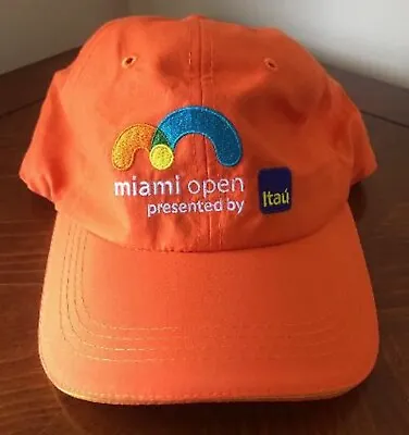 New Miami Open 2022 Orange Color Tennis Hat - Size M - Rare Exclusive • $76.91