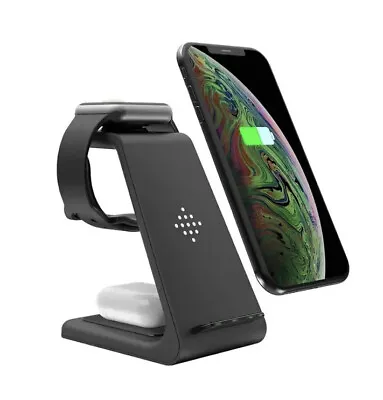 3 In 1 Wireless Charger Charging Dock Station For Apple IPhone 15Watch Airpods • $13.99