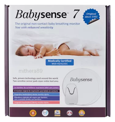 BabySense 7 Baby Monitor BREATHING MOVEMENT Motion Sensor Pads SOUND ALARM NEW • £59.95