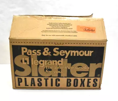 Pass Seymour S1-20-RAC 4  Black Round Ceiling Box Of 50 • $137.99